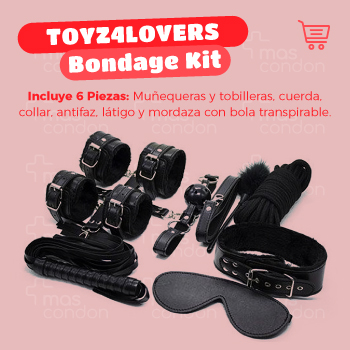 top bondage kit negro 6 piezas